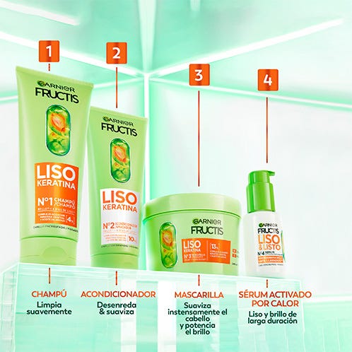Fructis Acondicionador Liso Keratina