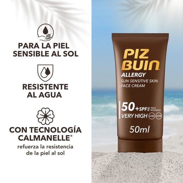 Piz Buin Allergy Face Cream Spf 50+
