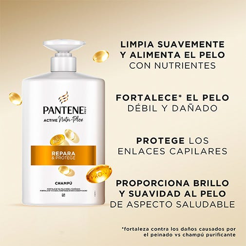 Pantene Champú Active Nutri-Plex Repara & Protege