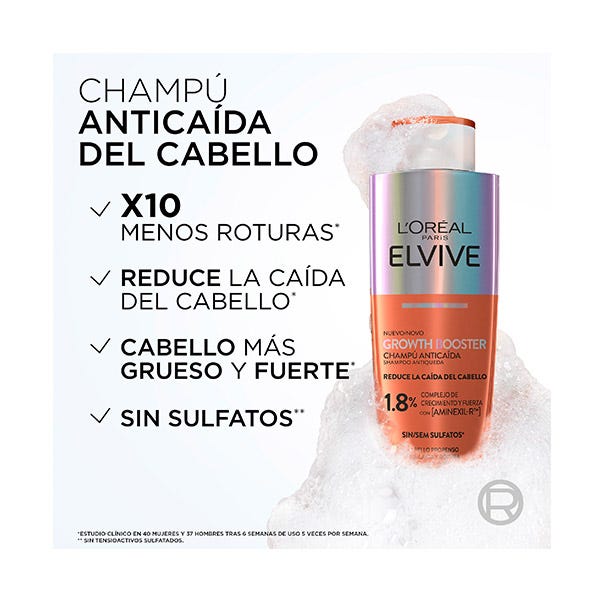 Elvive Champú Anticaída Gowth Booster