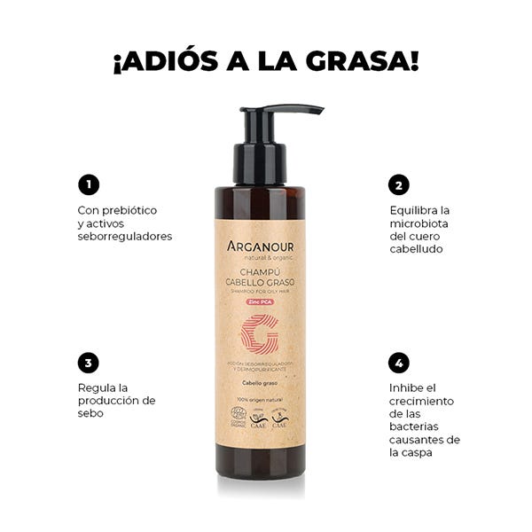 Arganour Champú Cabello Graso