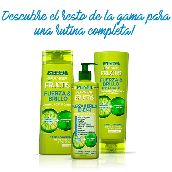 Champú Fructis Fuerza & Brillo 2 En 1