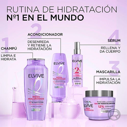 Elvive Champú Hidra Hialurónico