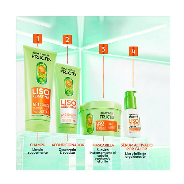 Fructis Champú Liso Keratina