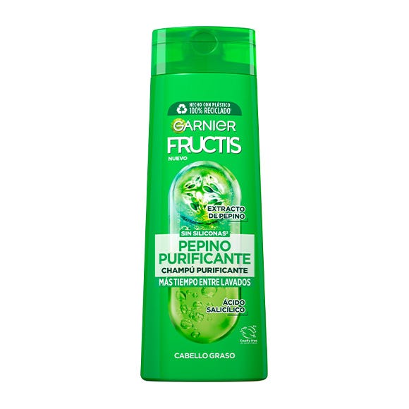 Fructis Champú Pure Fresh Pepino Purificante