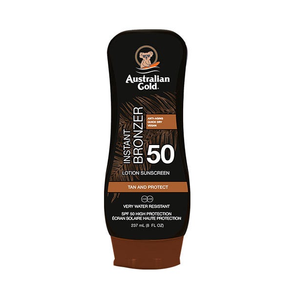 Australian Gold Crema Solar Con SPF 50 Bronzer