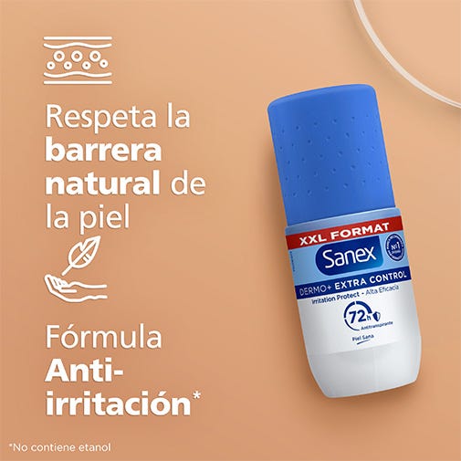 Sanex Desodorante Roll-On Dermo+ Extra Control