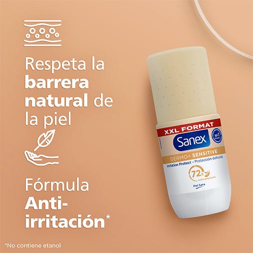 Sanex Desodorante Roll-On Dermo + Sentive