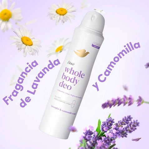 Dove Desodorante Spray Cuerpo Lavender