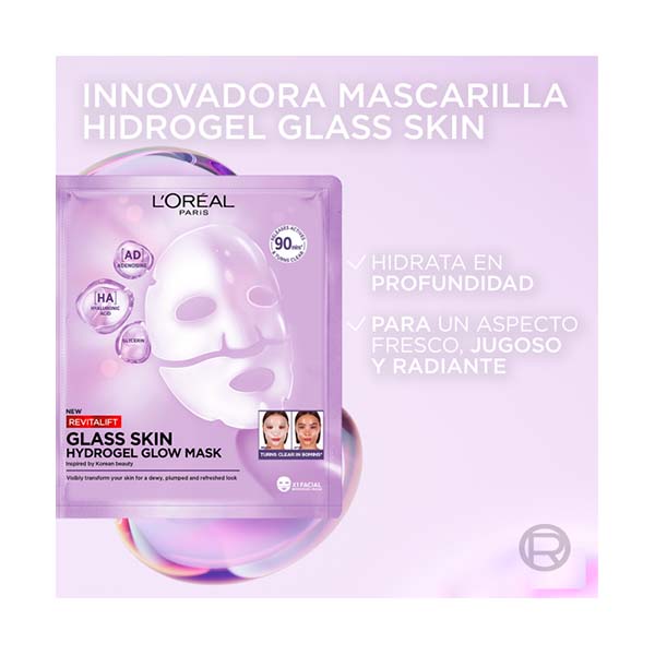 L'oreal Paris Hydrogel Glow Mask Glass Skin Revitalift Filler