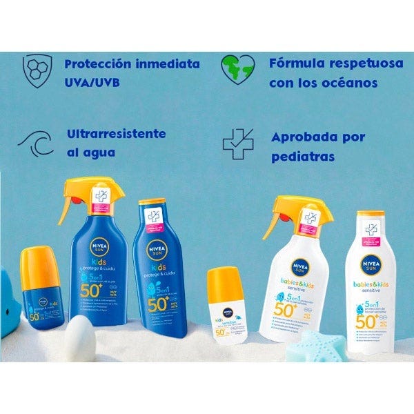 Nivea Kids Sensitive Protege & Juega Spf 50