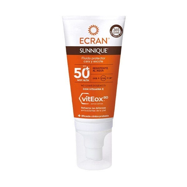 Ecran Lemonoil Fluido Protector Cara Y Escote SPF 50+