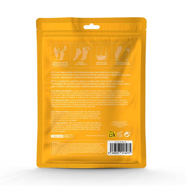 Mascarilla Nutritiva Pies Mango