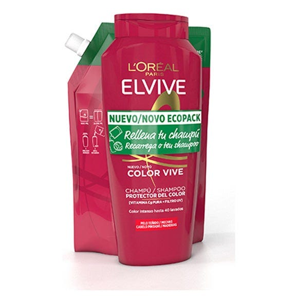 Elvive Pack Color Vive Champú + Champú Ecopack