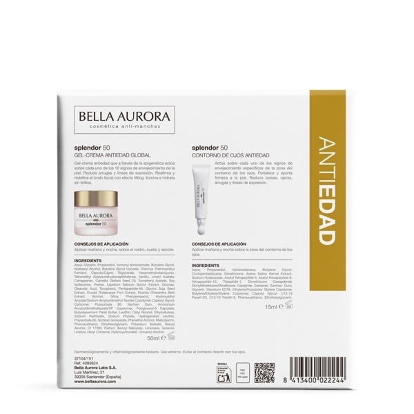 Pack Anti-edad Splendor 50 piel mixta-grasa