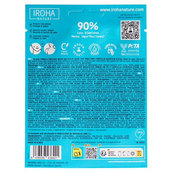 Iroha Nature Parches Sos Granos