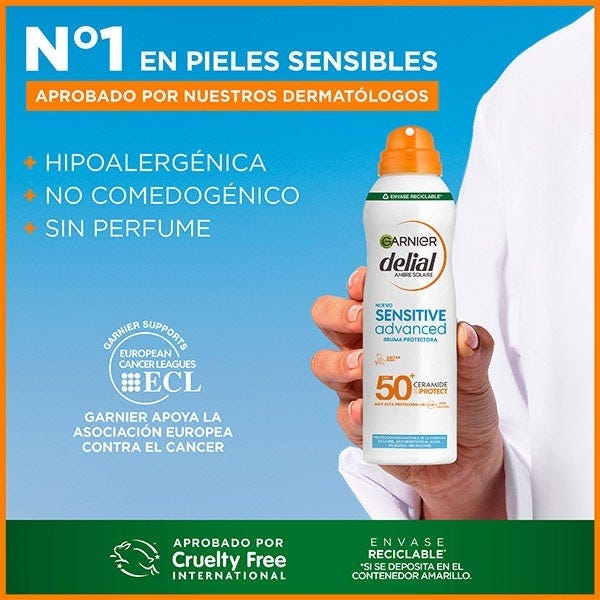 Delial Sensitive Advanced Bruma Seca Protectora Spf 50