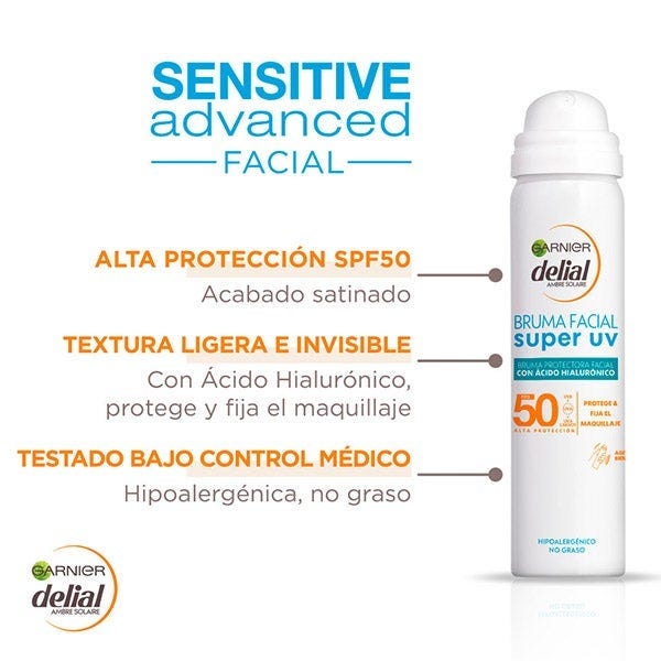 Delial Spray Bruma Facial Hidratante SPF 50